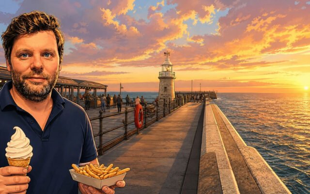 Gary on Folkestone Harbour